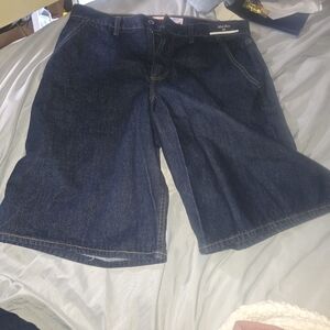 Abercrombie & Fitch Women's Dark Blue Jean Shorts